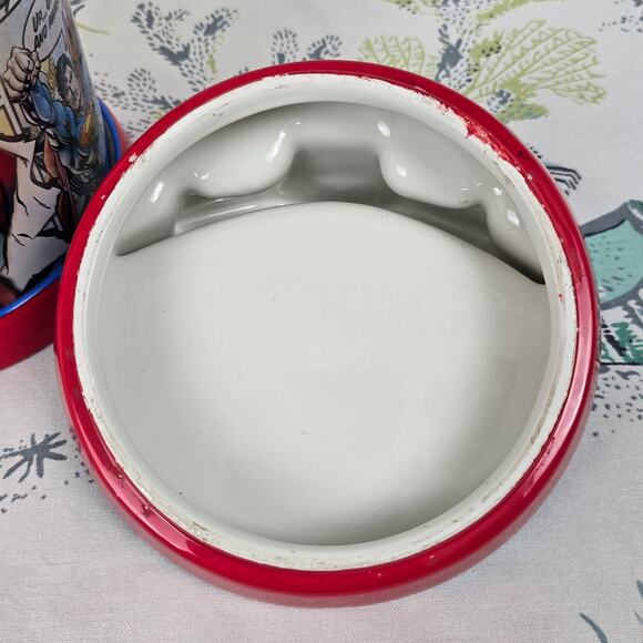 Vintage Superman Ceramic & Tin Container Vandor Limited Edition Cookie Jar - Picture 10 of 12